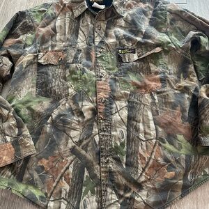 Scentblocker Plus Frontier Camouflage Hunting Outdoor Mossy Oak Shirt L